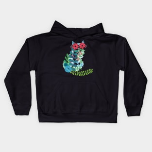 Flower cat 2 Kids Hoodie